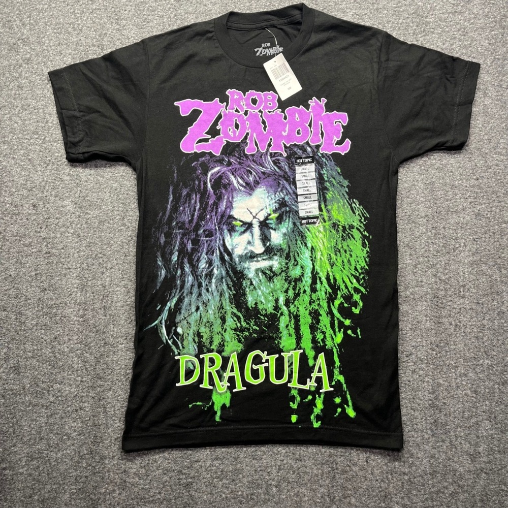Rob Zombie T-Shirt Women Small Black Unisex Dragula Graphic Tee Hot Topic 2022